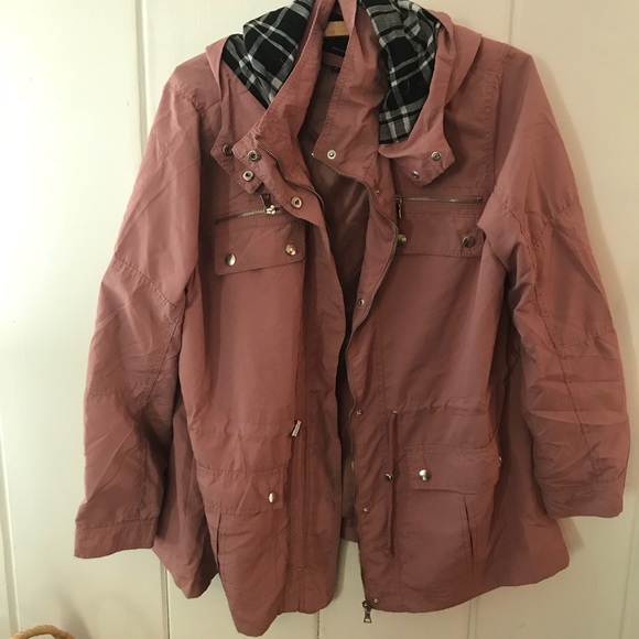 glamsia Jackets & Blazers - Glamsia • blush windbreaker utility jacket